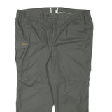 SUNWAY Mens Polyester Blend Grey Regular Zip Trousers W42 L26 Cargo Pocket