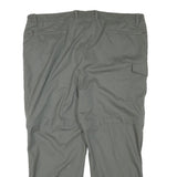 SUNWAY Mens Polyester Blend Grey Regular Zip Trousers W42 L26 Cargo Pocket