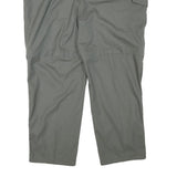 SUNWAY Mens Polyester Blend Grey Regular Zip Trousers W42 L26 Cargo Pocket