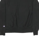 CHAMPION Mens Black Powerhouse Visual Effects Logo Crew Neck M Cotton Sweatshirt