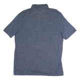 TOMMY HILFIGER Mens Blue Short Sleeve Polo Shirt XL Cotton Classic Casual