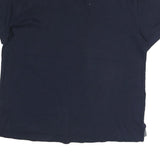 TOMMY HILFIGER Mens Blue Polo Shirt L Classic Cotton Blend Short Sleeve Casual