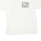 HANES Mens White Maui Hawaii Graphic T-Shirt M Short Sleeve Crew Neck Cotton