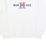 HARD ROCK CAFE Mens White Niagara Falls Crew Neck L Cotton Blend Sweatshirt