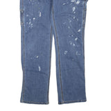 DICKIES Womens Regular Fit Blue Denim Zip Closure W34 L32 Workwear Jeans