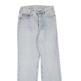 LEVI'S 501 Womens Jeans Blue Regular Straight Denim Light W26 L30 Classic Fit