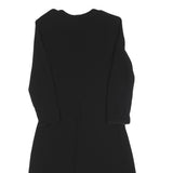 BURBERRY Womens Black Day Dress Polyester Blend Long Sleeve UK 4 Zip Closure