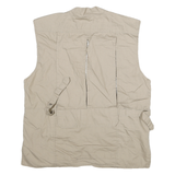 ROTHCO Mens Beige Utility Jacket S Cotton Blend Multi Pocket Zip Casual Outdoor