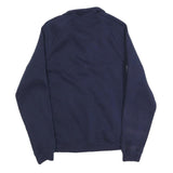PUMA Mens Navy Blue Zip Jacket M Cotton Blend Athletic Sportswear Casual