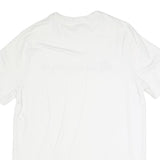 CHAMPION Mens White Cotton Graphic T-Shirt L Short Sleeve Crew Neck Logo