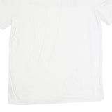 CHAMPION Mens White Cotton Graphic T-Shirt L Short Sleeve Crew Neck Logo