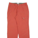 COLUMBIA Womens Polyester Blend Orange Regular Straight Trousers W30 L32 Outdoor