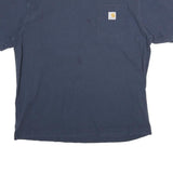CARHARTT Mens Navy Blue Pocket T-Shirt L Short Sleeve Crew Neck Workwear