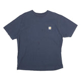 CARHARTT Mens Navy Blue Pocket T-Shirt L Short Sleeve Crew Neck Workwear