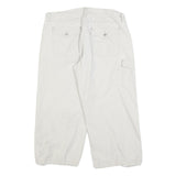 JEANSTAR Womens Shorts White Casual Cargo Cotton Blend M W32