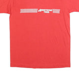 SWINGSTER Womens Red Armstrong Tires Graphic T-Shirt L Short Sleeve Crew Neck