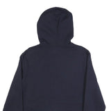 CHAMPION Mens Navy Pullover Hoodie S Cotton Blend Logo Sweatshirt Casual