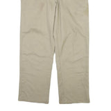DICKIES Mens Cotton Beige Regular Fit Straight Leg Trousers W36 L29 Workwear