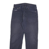 LEVI'S Mens Regular Navy Blue Cotton Blend Button Trousers W30 L28 Casual