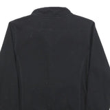 FILA Womens Black Zip Jacket S Cotton Blend Plain Casual Sportswear Sweatshirt