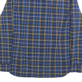 G-STAR Mens Blue & Yellow Check Shirt L Cotton Blend Casual Long Sleeve Button