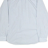 TOMMY HILFIGER Mens White & Blue Check Shirt L Button-Down Collar Casual Cotton