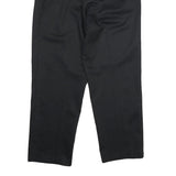 CABIN CREEK Womens Cotton Black Classic Straight Trousers W30 L30 Smart Casual