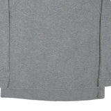 NIKE Womens Grey Crew Neck L Cotton Blend Sweatshirt Pullover Sports Casual