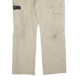 DICKIES Mens Beige Cotton Blend Regular Fit Straight Leg Trousers W36 L30