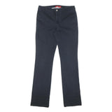 DICKIES Womens Regular Fit Navy Blue Cotton Blend Trousers W30 L32 Casual