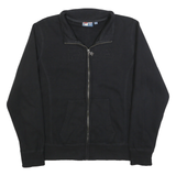 FILA Womens Black Zip Jacket XL Cotton Blend Plain Casual Sportswear