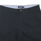 CHAPS Mens Shorts Navy Blue Casual Plain M W34 Cotton Blend Comfortable Classic