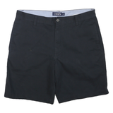 CHAPS Mens Shorts Navy Blue Casual Plain M W34 Cotton Blend Comfortable Classic