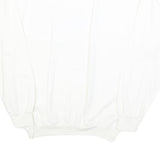 EXPRESS WEAR Mens White Freestyle Graphic Crew Neck M Cotton Blend Sweatshirt