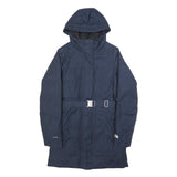 THE NORTH FACE Womens Navy Blue Hooded Zip Jacket XS Cotton Blend Outdoor