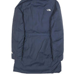 THE NORTH FACE Womens Navy Blue Hooded Zip Jacket XS Cotton Blend Outdoor