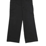 DICKIES Mens Black Classic Straight Fit Cargo Trousers W32 L32 Workwear Utility