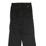 DICKIES Mens Black Classic Straight Fit Cargo Trousers W32 L32 Workwear Utility