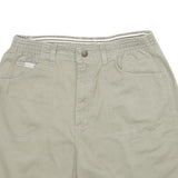 LEE Womens Shorts Beige Casual Plain M W30 Elastic Waist Relaxed Fit