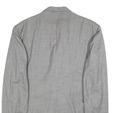 PAL ZILERI Mens Grey Wool Double Breasted Jacket 2XL Classic Tailored Blazer