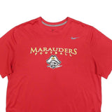 NIKE Mens Red Marauders Football Graphic T-Shirt XL Short Sleeve Crew Neck