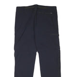 TREVOLUTION Mens Polyester Blend Navy Regular Zip Trousers W34 L30 Outdoor