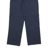 DICKIES Mens Relaxed Navy Blue Cotton Blend Relaxed Straight Leg Trousers W32