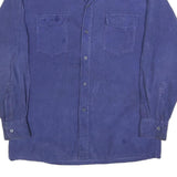 WINDBREAKER Mens Blue Plain Shirt M Cotton Blend Button Closure Classic Fit