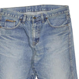 WRANGLER Womens Shorts Blue Denim L W36 Classic Cotton Blend Casual Summer