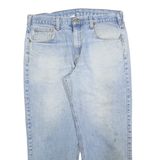 CARHARTT Mens Jeans Blue Relaxed Straight Denim Light W36 L28 Workwear Casual