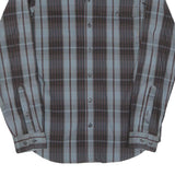COLUMBIA Mens Blue & Brown Plaid Shirt S Outdoor Casual Button Front Cotton