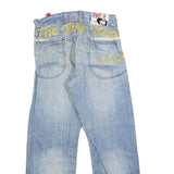 TAKE TWO Mens Jeans Blue Relaxed Straight Denim Light W30 L30 Casual Wear