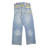 TAKE TWO Mens Jeans Blue Relaxed Straight Denim Light W30 L30 Casual Wear