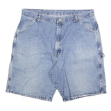WRANGLER Mens Shorts Blue XL W38 Denim Carpenter Pocket Casual Workwear